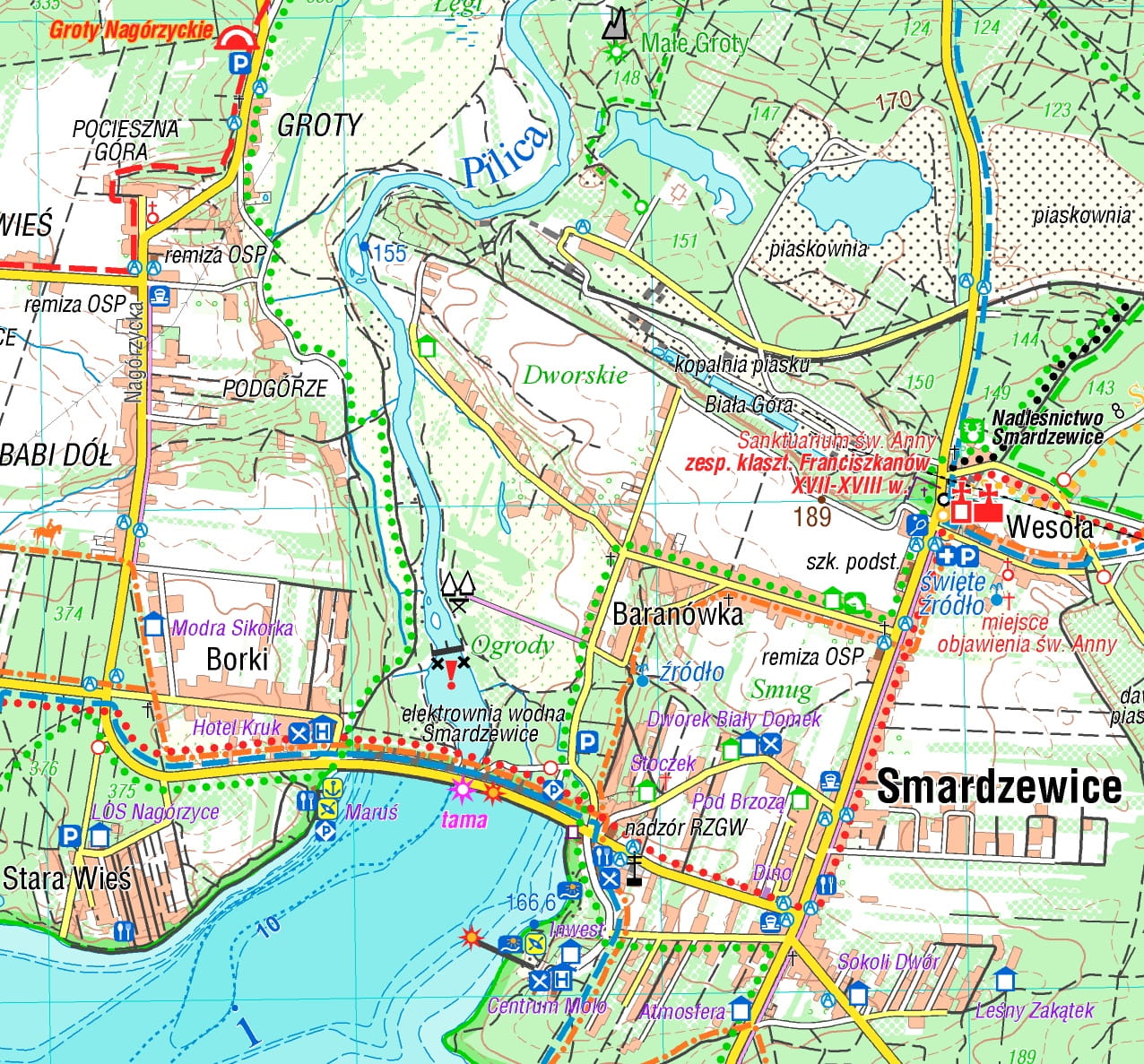 The Sulejowski Reservoir and surroundings