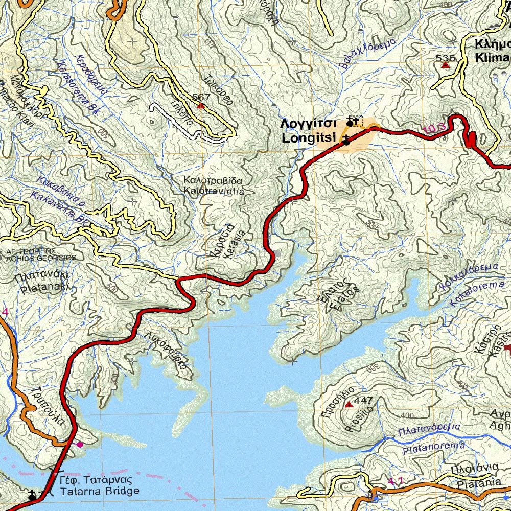 Agrafa Mountains. Voulgara. Martsa