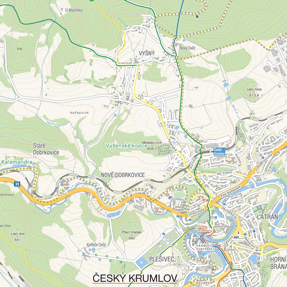 Okolice miejscowości Lipno nad Vltavou i Czeski Krumlow. Novohradské hory