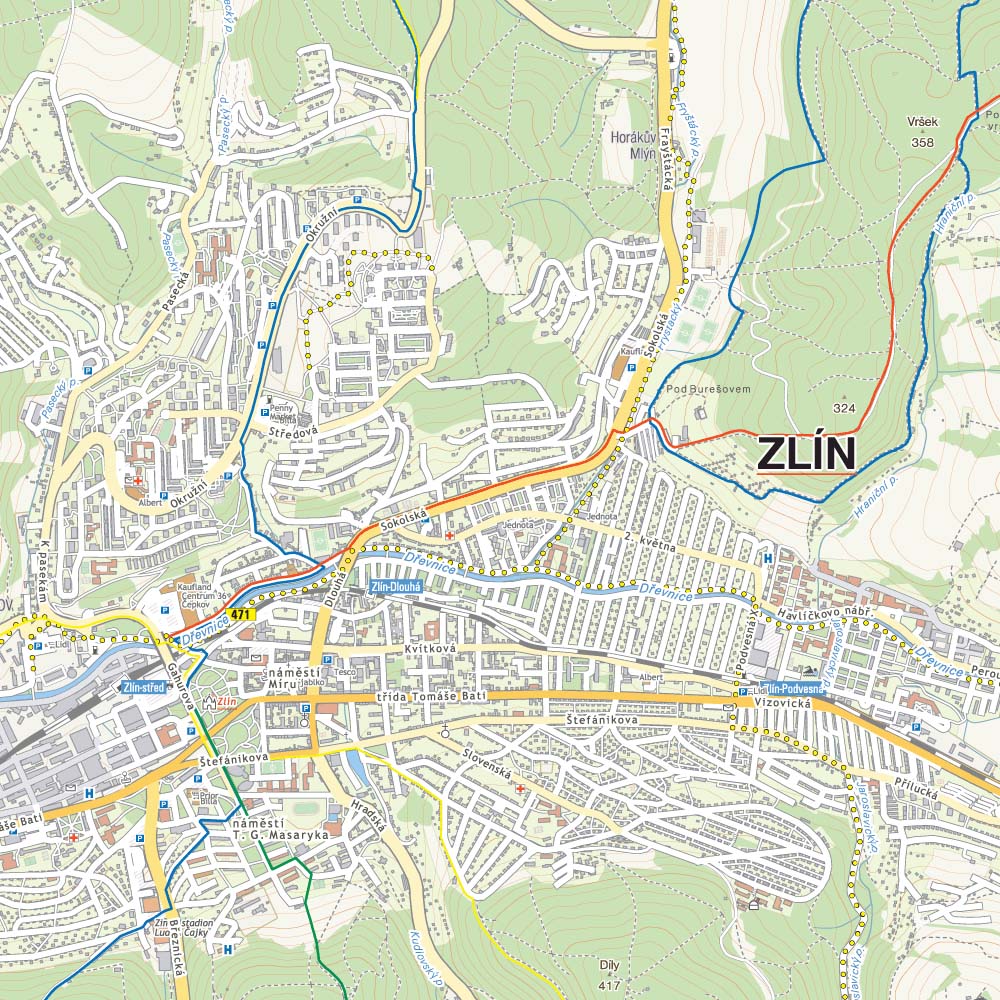 Okolice Zlina, Góry Hostyńskie i Wizowickie