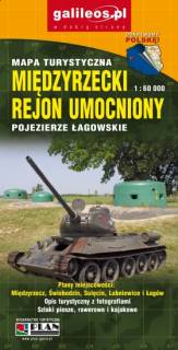 Mapa Międzyrzecki Rejon Umocniony. Pojezierze Łagowskie