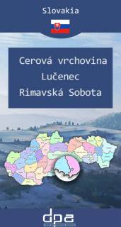 Mapa Park Krajobrazowy Cerová vrchovina, okolice Łuczeńca i Rymawskiej Soboty 