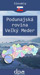 Mapa Równina Naddunajska. Okolice miasta Veľký Meder 