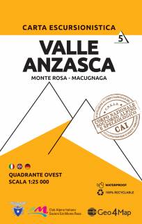 Mapa Valle Anzasca - część zachodnia