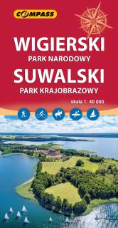 Mapa Wigierski Park Narodowy i Suwalski Park Krajobrazowy