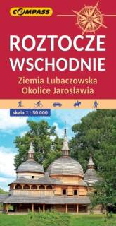 Mapa Roztocze Wschodnie, Ziemia Lubaczowska, okolice Jarosławia