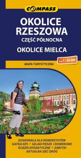 Mapa Okolice Rzeszowa. Część północna