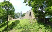 ruiny zamku w Lanckoronie