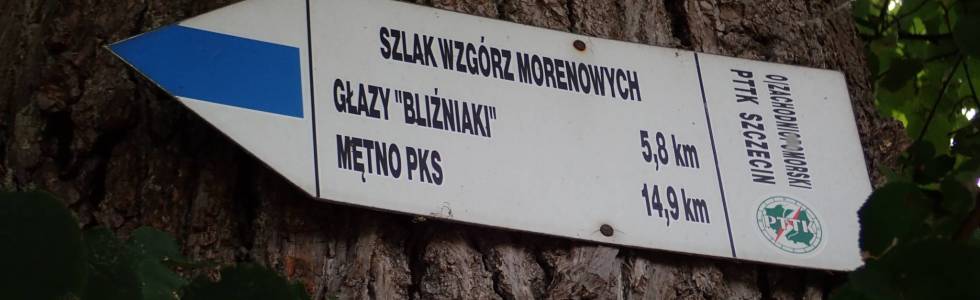 Szlak Szlak Wzgórz Morenowych (Mieszkowice - Lubiechów Dolny) - Pieszy Niebieski ver. 2022