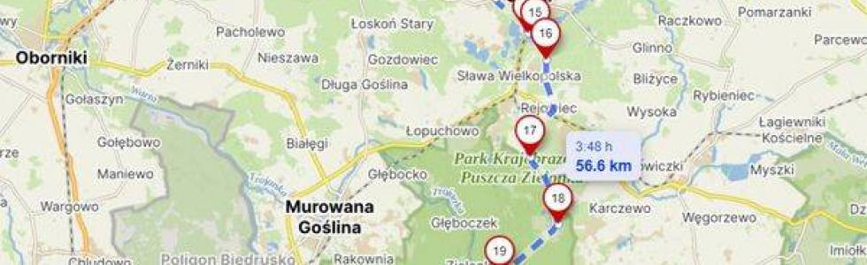3 trening Poznańska Korba 56 km