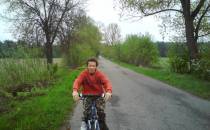 B. on bicycle