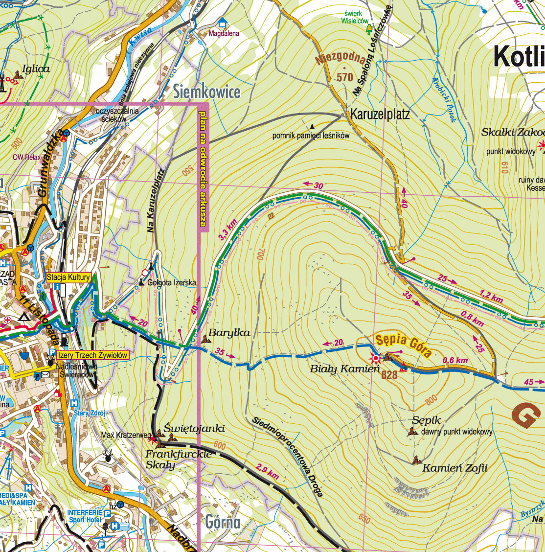 Góry Izerskie - mapa interaktywna