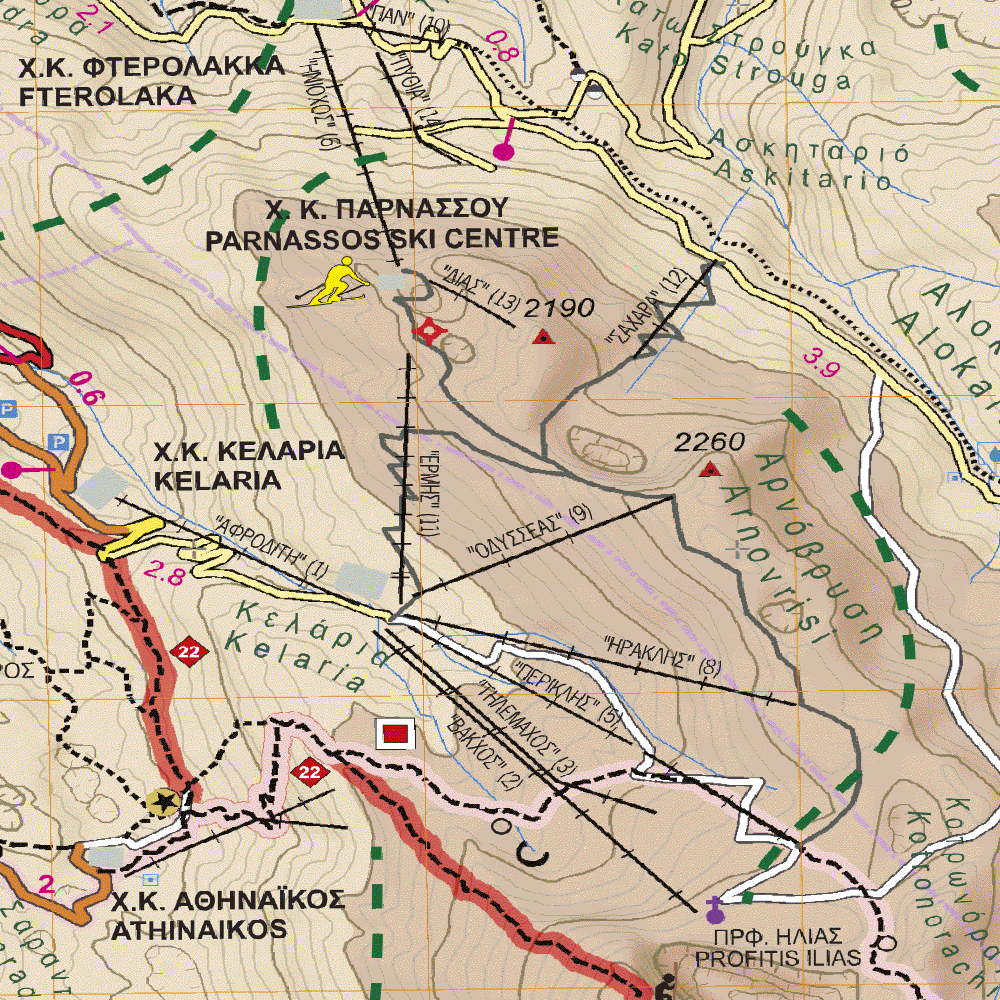 Parnassus and Kirfis Mountains