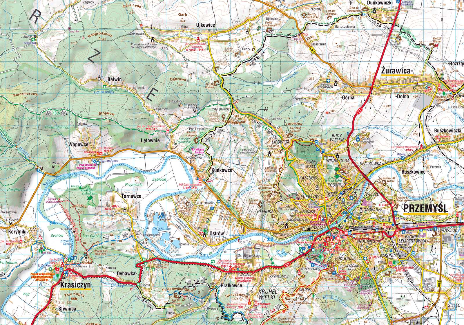 Przemyśl Piedmont. Sanocko-Turczańskie Mountains