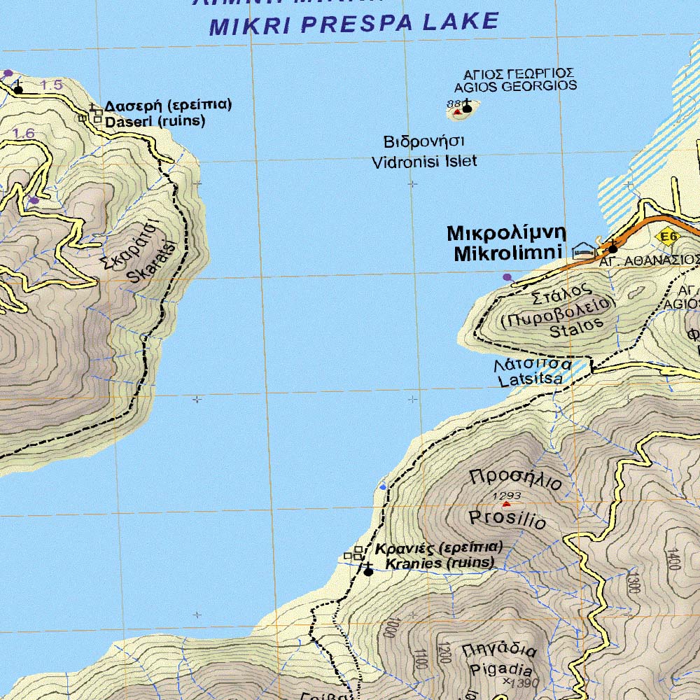 Prespa National Park. Mt Peristeri and Mt Vitsi