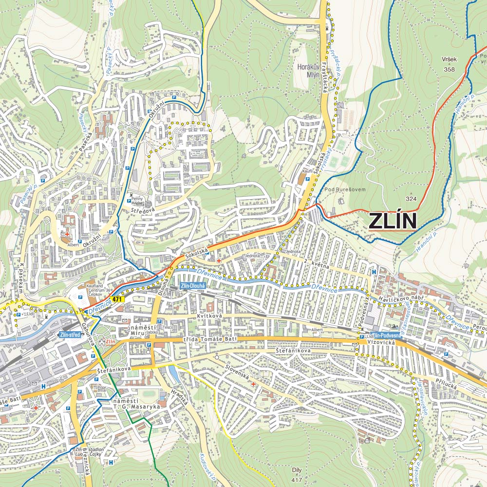 Zlín Region. Hostýnské vrchy. Vizovické vrchy  