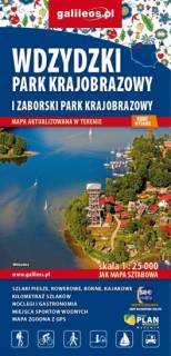 Mapa Wdzydzki Park Krajobrazowy i Zaborski Park Krajobrazowy