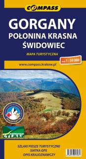 Mapa Gorgany, Połonina Krasna, Świdowiec