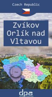 Mapa Wokół zamków Zvíkov i Orlík nad Wełtawą