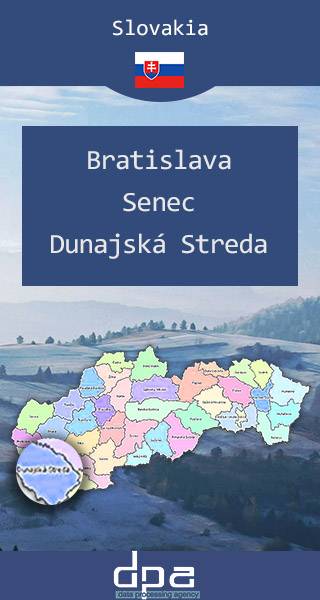 Między Bratysławą a miastami Senec i Dunajska Streda