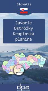 Mapa Javorie, Ostrôžky, Krupinská planina