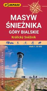 Mapa Masyw Śnieżnika. Góry Bialskie. Králický Sněžník