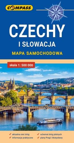 Czechy i Słowacja – mapa samochodowa