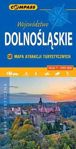 Województwo Dolnośląskie - mapa atrakcji turystycznych