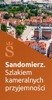 Mapa Sandomierz. Szlakiem kameralnych przyjemności. 