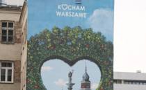 Mural Kocham Warszawę