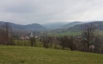 droga do borecznej widok na Glinno i masy sowy oraz góry Zbójnicka i Straszna