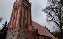 Późnogotycki salowy kościół Wniebowzięcia NMP z XV-XVI w.