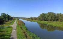 ścieżka rowerowa wzdłuż kanału Łączany - Skawina