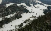 Trasy narciarskie w Krynicy z lotu ptaka