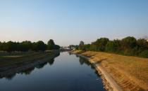 Wisłok w Rzeszowie - most zamkowy