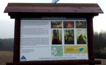Tablica informacyjna o Rezerwacie Góra Zamkowa