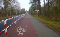 Nawierzchnia szlaku, wydzielona droga dla rowerów z kostki