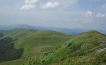 Tarnica - widok na Szeroki Wierch (kierunek zachód)