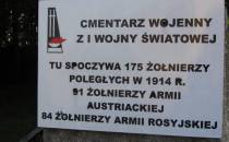 Cmentarz wojenny z I wojny światowej