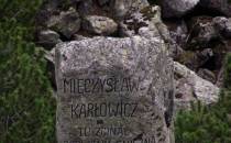 Kamień ku pamięci Mieczysława Karłowicza