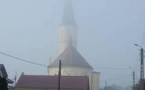Wieża kościoła pw. św. Anny we mgle.