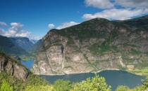 Aurlandsfiord - widok z trasy nr 50 do Hol