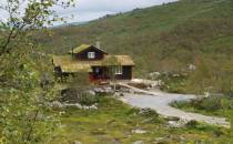 Piękny norweski dom na pustkowiu