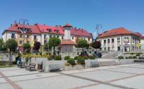 Rynek w Trzebini.