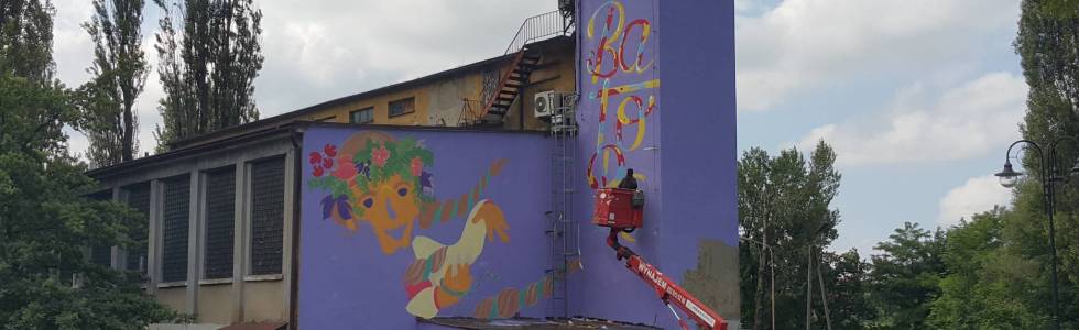 Jak powstaje nowy mural w Bielsku-Białej .