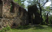 Romantyczne ruiny Starego Zamku Książ