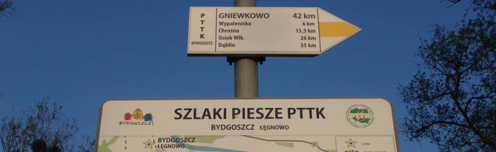 Szlak Puszczański (Bydgoszcz - Gniewkowo) - Pieszy Żółty ver. 2018