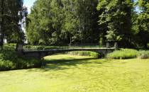 Most w parku