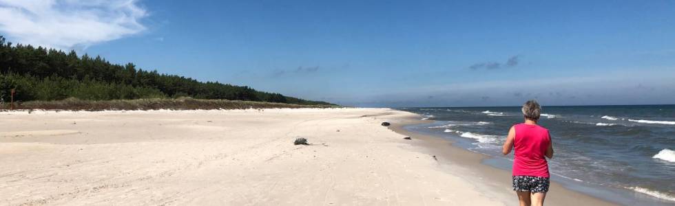 Spacer plażą od Lubiatowa do Słajszewa