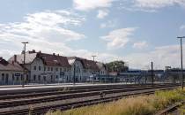 Dworzec kolejowy w Żywcu.